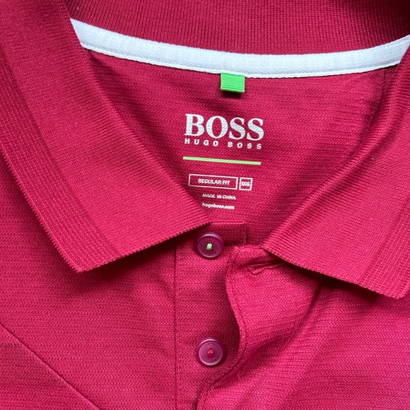 HUGO BOSS Red Polo Shirt Men’s size XXXL Royal County Down Golf Club - Picture 9 of 11